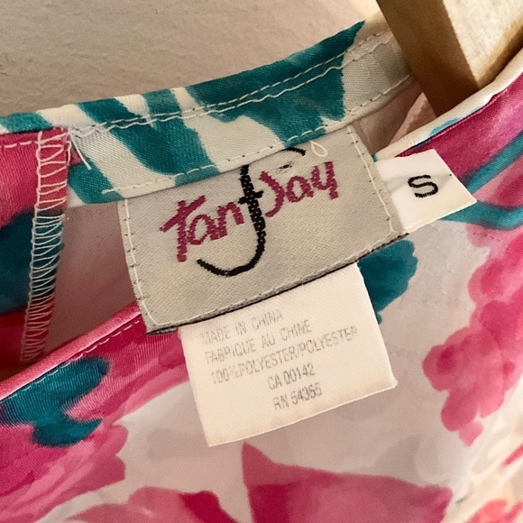 Vintage 80s Blouse Satin Iridescent Floral Paisley Flowy Pink Green White S - Picture 2 of 10